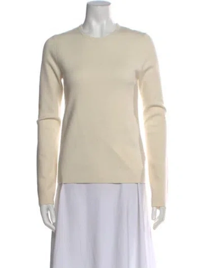 Pre-owned Tibi Cashmere Crew Neck Sweater In Neutral