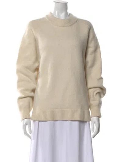 Pre-owned Tibi Cashmere Crew Neck Sweater In Neutral