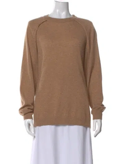 Pre-owned Tibi Cashmere Crew Neck Sweater In Neutral