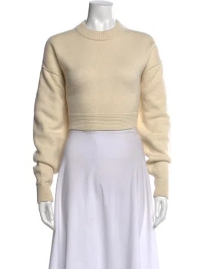 Pre-owned Tibi Cashmere Crew Neck Sweater In Neutral