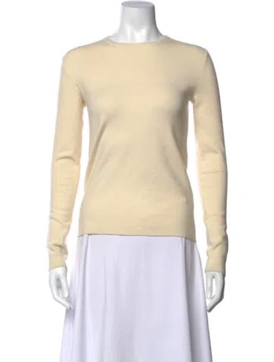 Pre-owned Tibi Cashmere Crew Neck Sweater In Neutrals