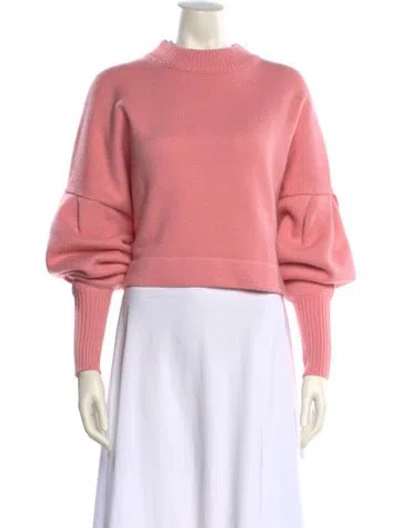 Pre-owned Tibi Cashmere Crew Neck Sweater In Pink