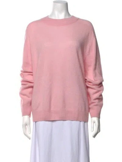 Pre-owned Tibi Cashmere Crew Neck Sweater In Pink