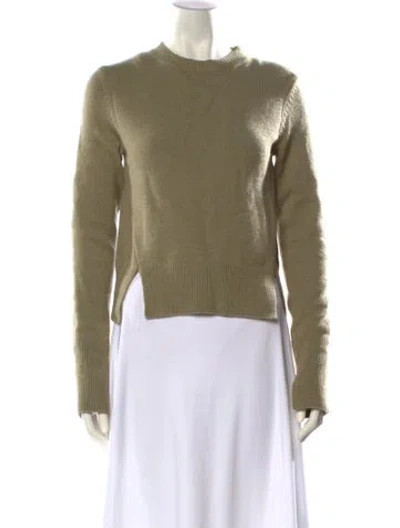 Pre-owned Tibi Cashmere Crew Neck Sweater W/ Tags In Green