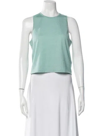 Pre-owned Tibi Cashmere Crew Neck Top In Green