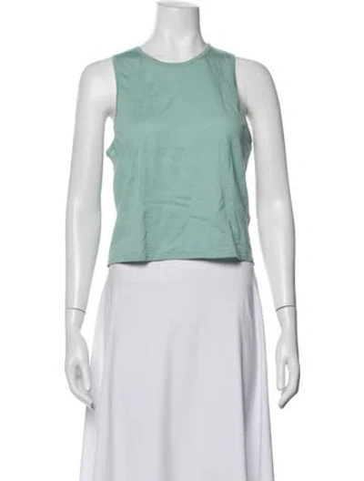 Pre-owned Tibi Cashmere Crew Neck Top In Green