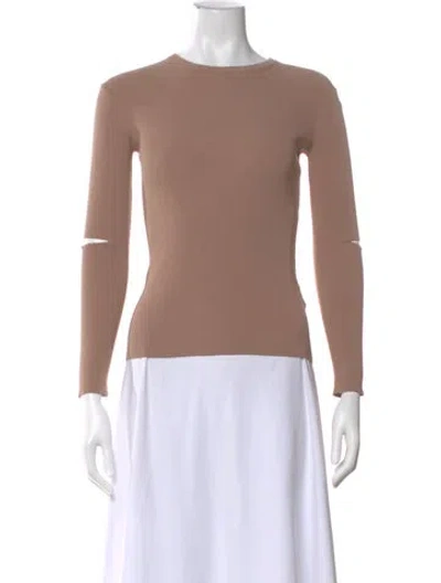 Pre-owned Tibi Cashmere Crew Neck Top In Neutral