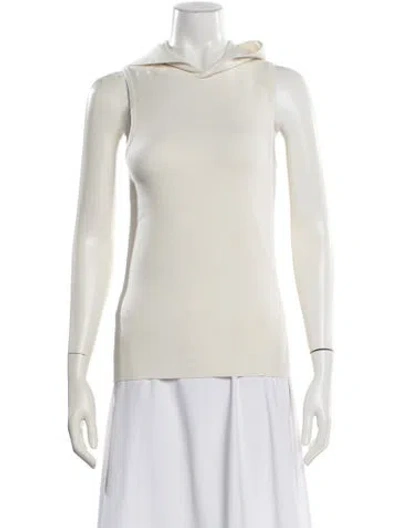 Pre-owned Tibi Cashmere Crew Neck Top In Neutral