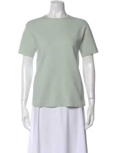 Pre-owned Tibi Cashmere Crew Neck T-shirt W/ Tags In Green