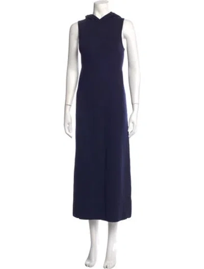 Pre-owned Tibi Cashmere Long Dress In Blue