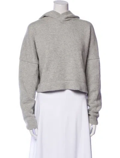 Pre-owned Tibi Cashmere Mock Neck Sweater In Gray