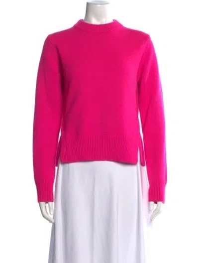 Pre-owned Tibi Cashmere Mock Neck Sweater In Pink