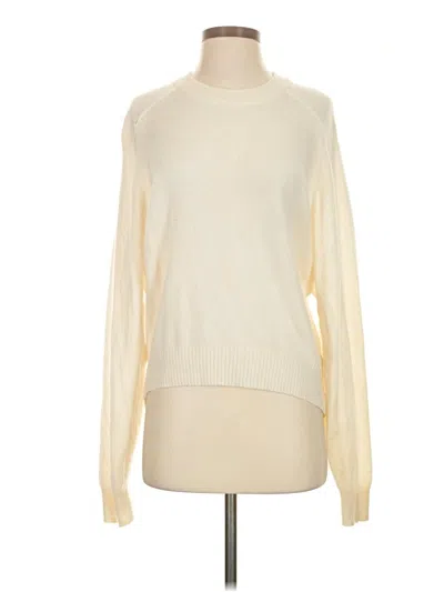 Pre-owned Tibi Cashmere Pullover Sweater In Ivory
