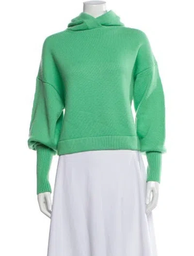Pre-owned Tibi Cashmere Turtleneck Sweater In Green