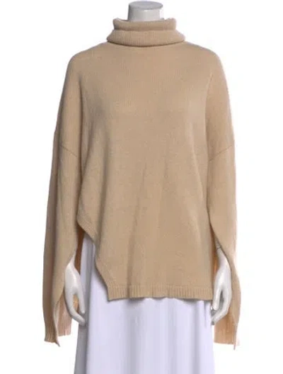 Pre-owned Tibi Cashmere Turtleneck Sweater In Neutral