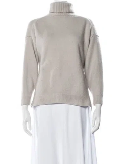 Pre-owned Tibi Cashmere Turtleneck Sweater In Neutrals