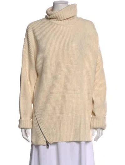 Pre-owned Tibi Cashmere Turtleneck Sweater W/ Tags In Neutral