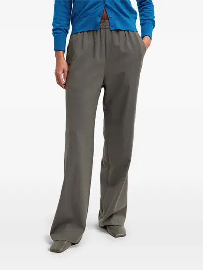 Tibi Charles Elasticated-waistband Trousers In Gray
