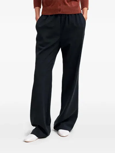 Tibi Charles Elastic-waistband Trousers In Blue