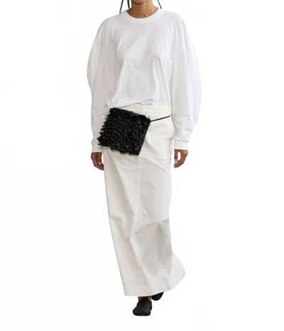 Tibi Circular Back T-shirt In White