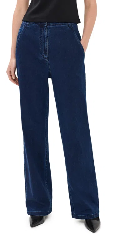 Tibi Classic Indigo Denim Barry Jeans Indigo In Blue