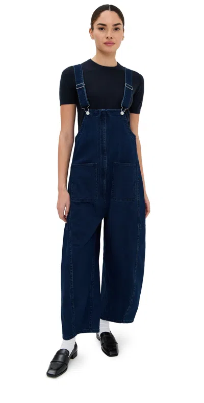 Tibi Classic Indigo Denim Jumpsuit Indigo