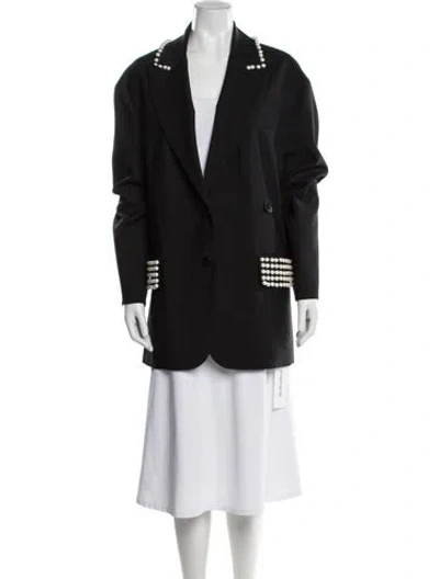 Pre-owned Tibi Coat In Black