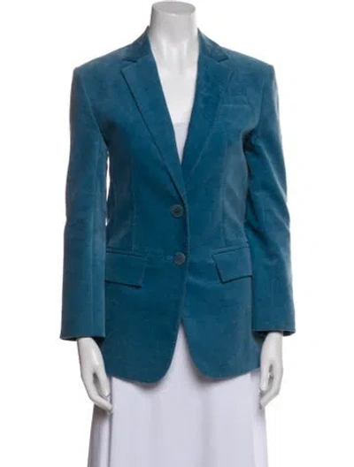 Pre-owned Tibi Coat In Blue