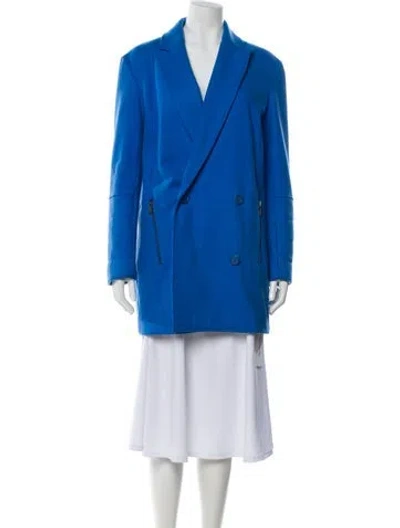 Pre-owned Tibi Coat In Blue