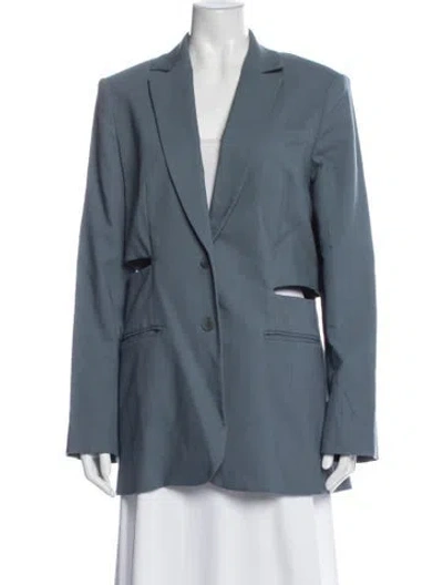 Pre-owned Tibi Coat In Blue