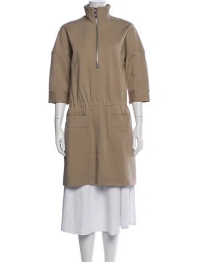 Pre-owned Tibi Coat In Brown