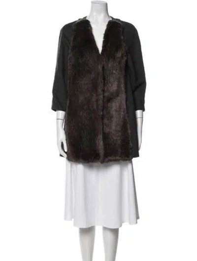 Pre-owned Tibi Coat In Brown