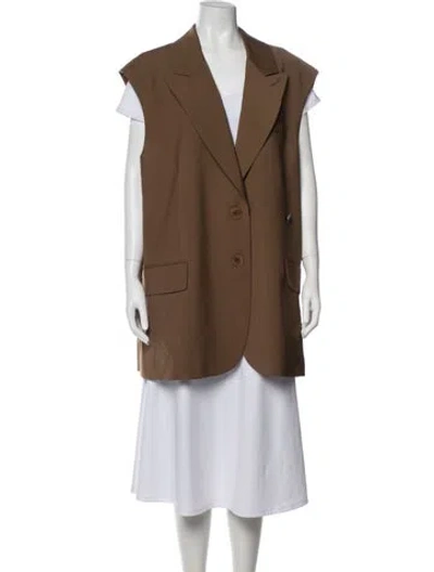 Pre-owned Tibi Coat In Brown