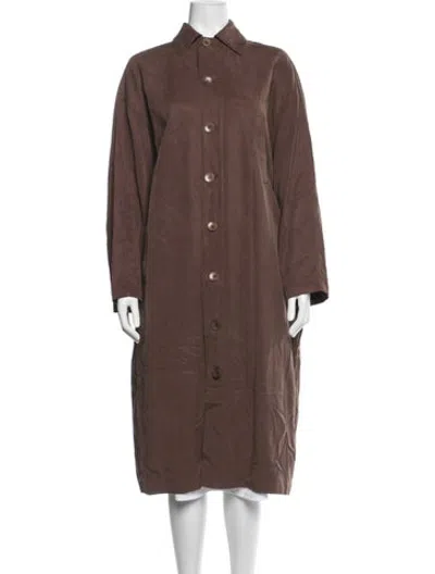 Pre-owned Tibi Coat In Brown