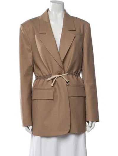 Pre-owned Tibi Coat In Brown/neutrals
