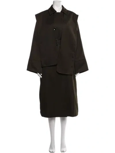 Pre-owned Tibi Coat In Green