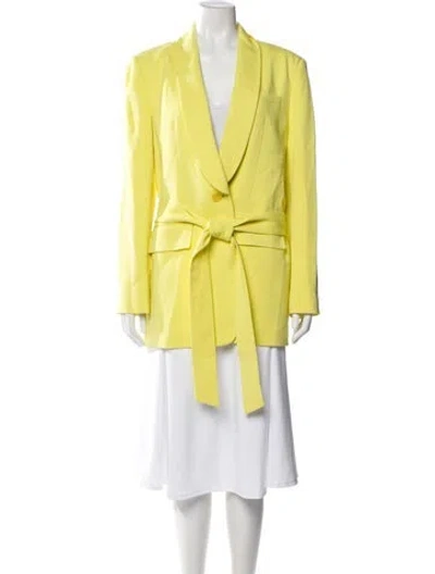 Pre-owned Tibi Coat In Yellow
