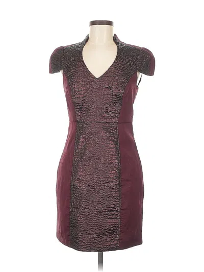 Pre-owned Tibi Cocktail Dress In Burgundy