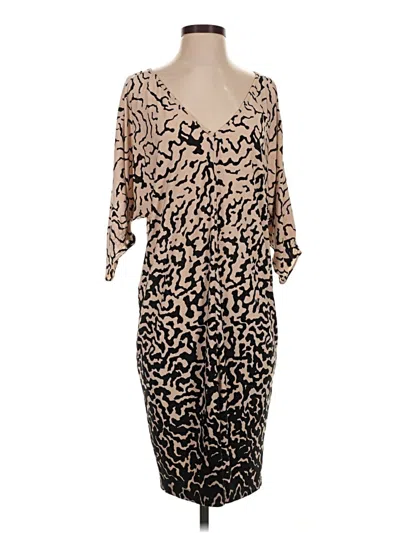Pre-owned Tibi Cocktail Dress In Tan