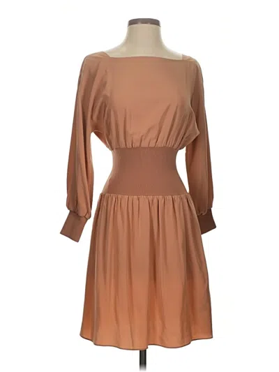 Pre-owned Tibi Cocktail Dress In Tan