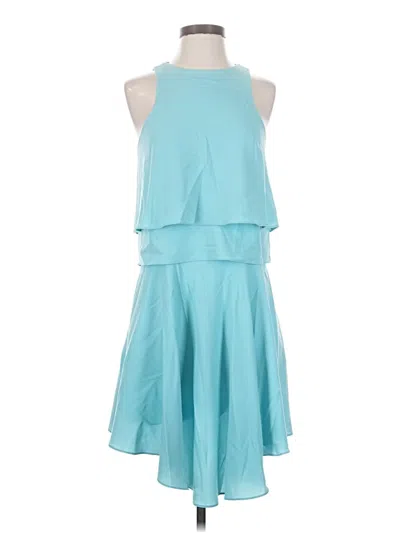 Pre-owned Tibi Cocktail Dress In Teal