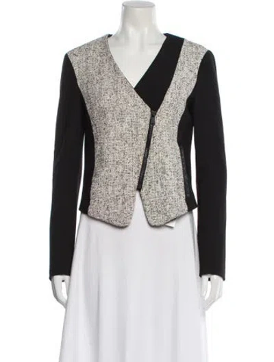 Pre-owned Tibi Colorblock Pattern Evening Jacket In Multi