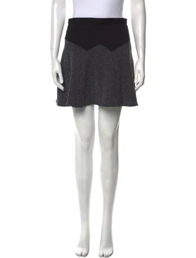 Pre-owned Tibi Colorblock Pattern Mini Skirt In Multi