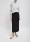 Tibi Compact Ultra Midi Skirt In Black