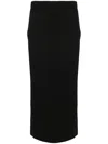 Tibi Compact Ultra Midi Skirt In Black