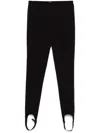 Tibi Compact Ultra Stretch Knit Stirrup Legging In Black