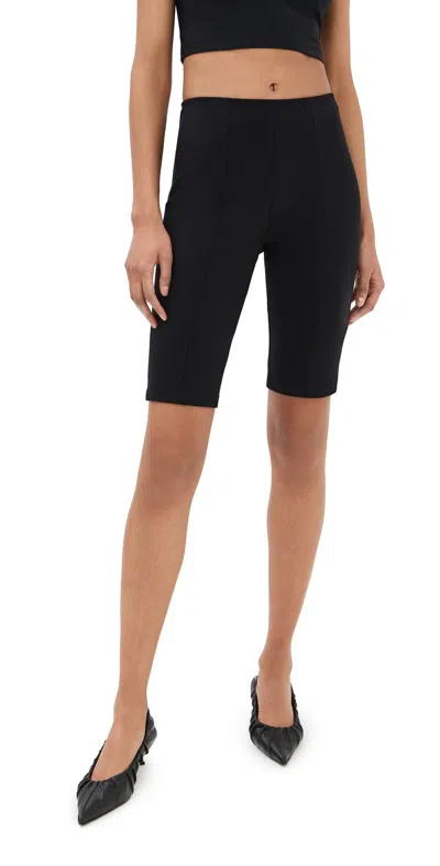 Tibi Compact Ultra Stretch Shorts Black
