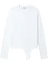 Tibi Cotton Bodysuit In White