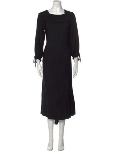 Pre-owned Tibi Cowl Neck Long Dress In Black