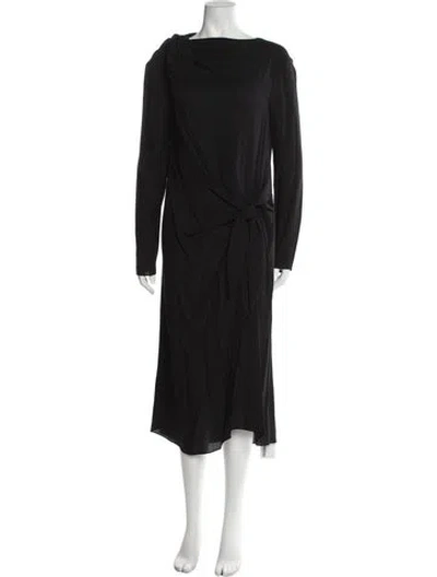 Pre-owned Tibi Cowl Neck Long Dress W/ Tags In Black
